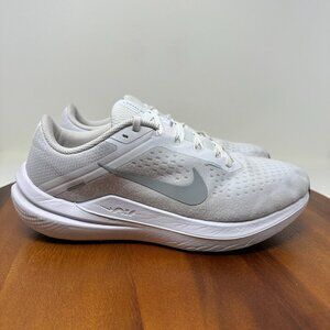 Nike Windflo 10 Running Sneakers Sz 9 Triple White Black Silver